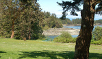 Silva Bay Inn's lovely grounds overlook beautiful Silva Bay